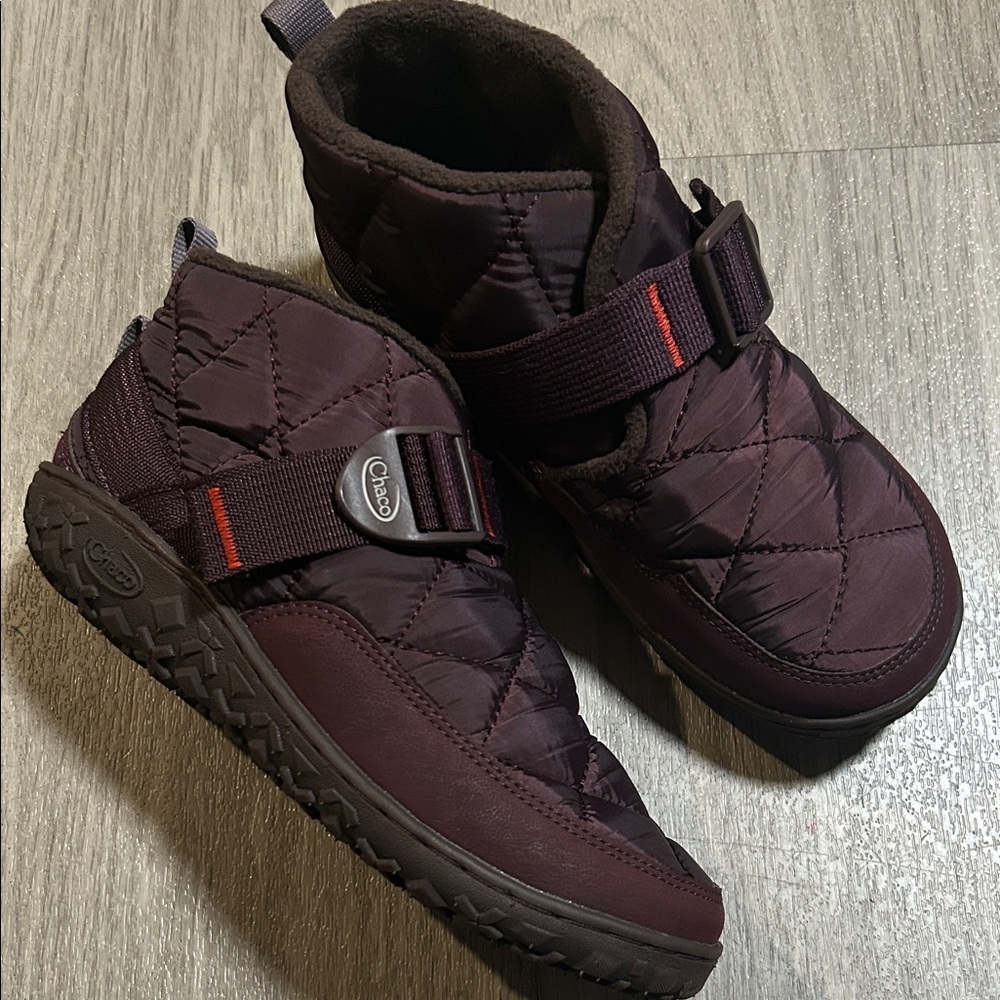 Chaco Kids Boots Burgundy